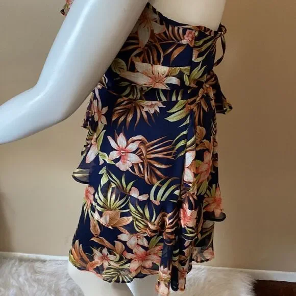 NWT Fashion Nova Paradise Feels Ruffle Mini Dress - Size 3X - Picture 11 of 16